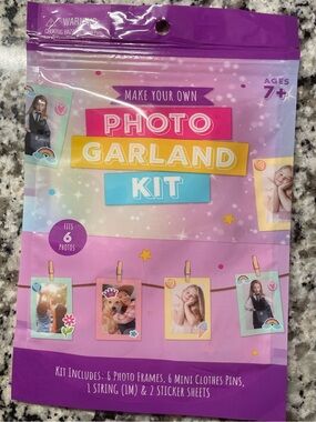 Make Your Own Photo Garland Kit - Pink Purple Pastel